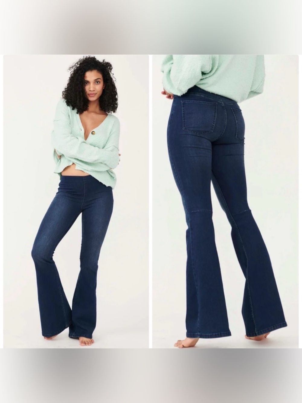 Free People Women’s Penny Pull On Flare Jeans